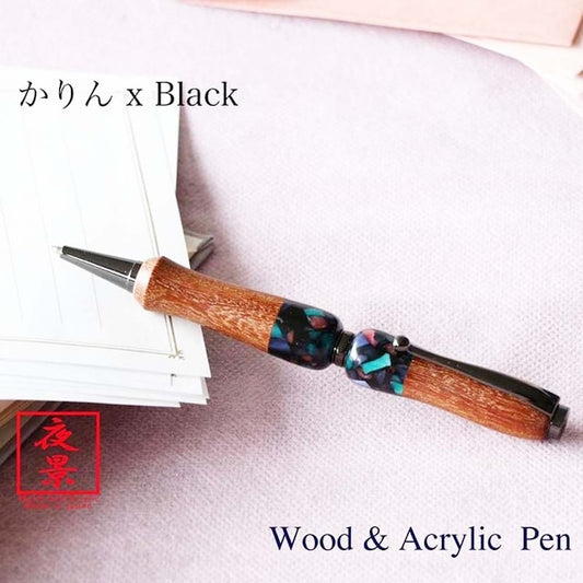 Acrylic&Wood ティンバーネオン /かりんxBK TWD1603 CROSS type