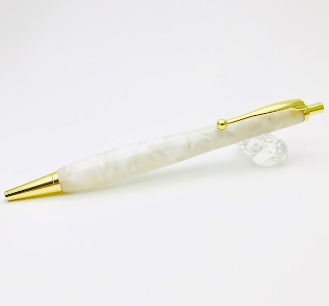 Shape Pen 絶妙なバランス形状の アクリルボールペン0.5mm /ホワイト TAB2011