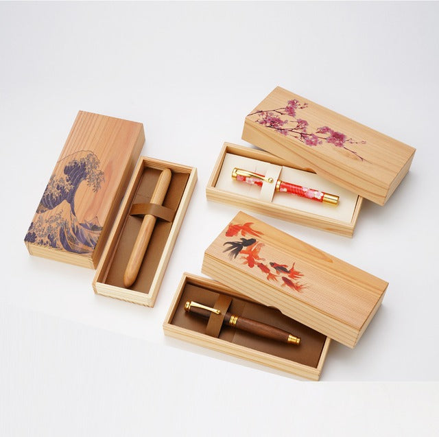 「長良すぎ」木箱ペンケース・桜(さくら)MP-201