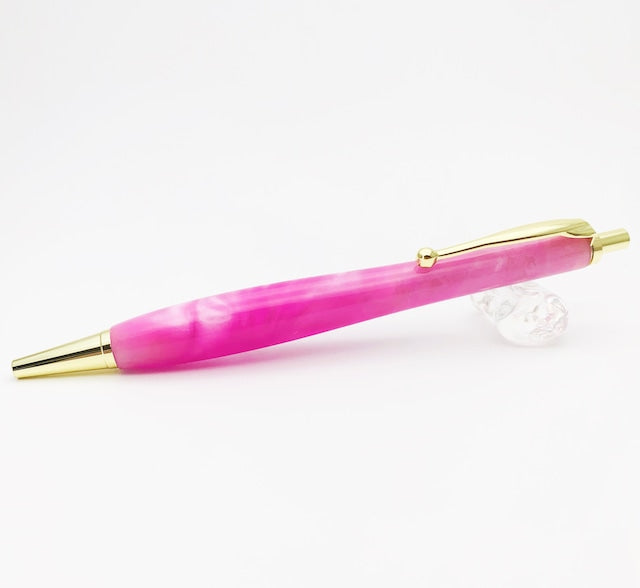 Shape Pen 絶妙なバランス形状の アクリルボールペン0.5mm /ピンク TAB2011