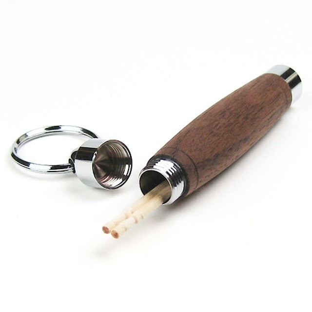 A fine wood with a gentle texture Wood toothpick holder / Toothpick Walnut SY15001