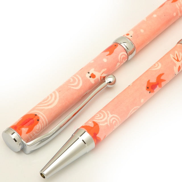 美濃和紙 ボールPen 金魚 /桃色 PMW1552 pk