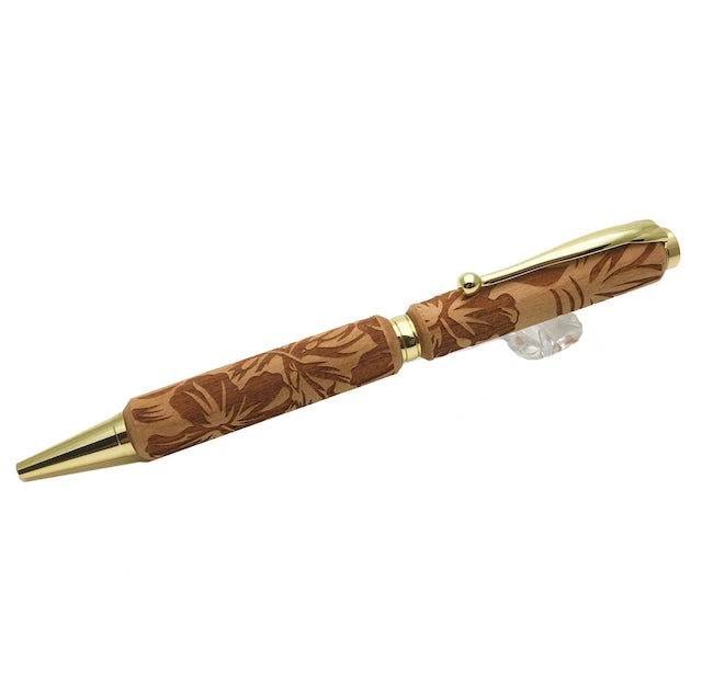 Carving Wood Pen レーザー加工 Tropical チェリーウッド TWA1801