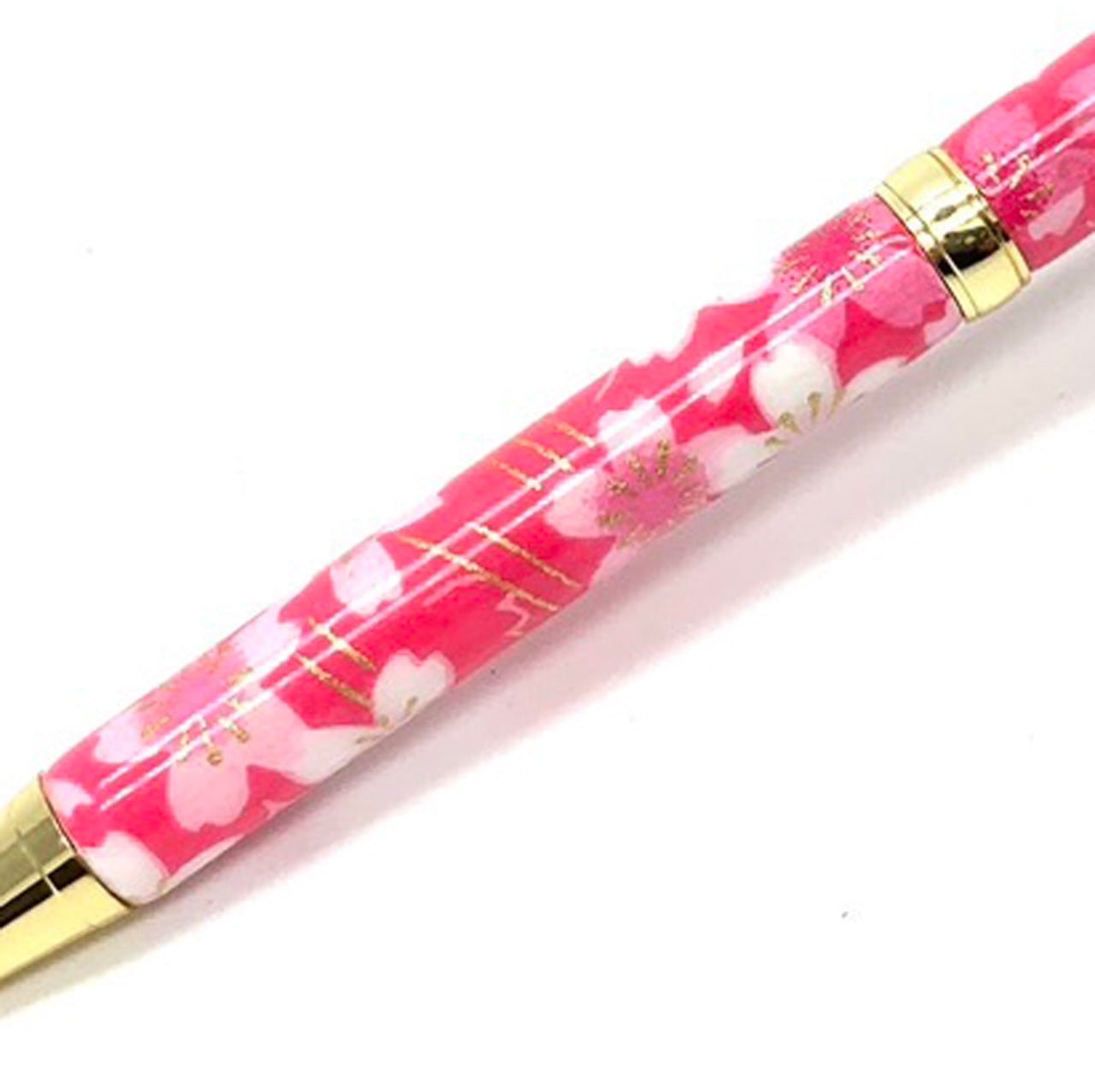 美濃和紙 ボールPen 桜と流水/濃桃色 TM-2306 CROSS type
