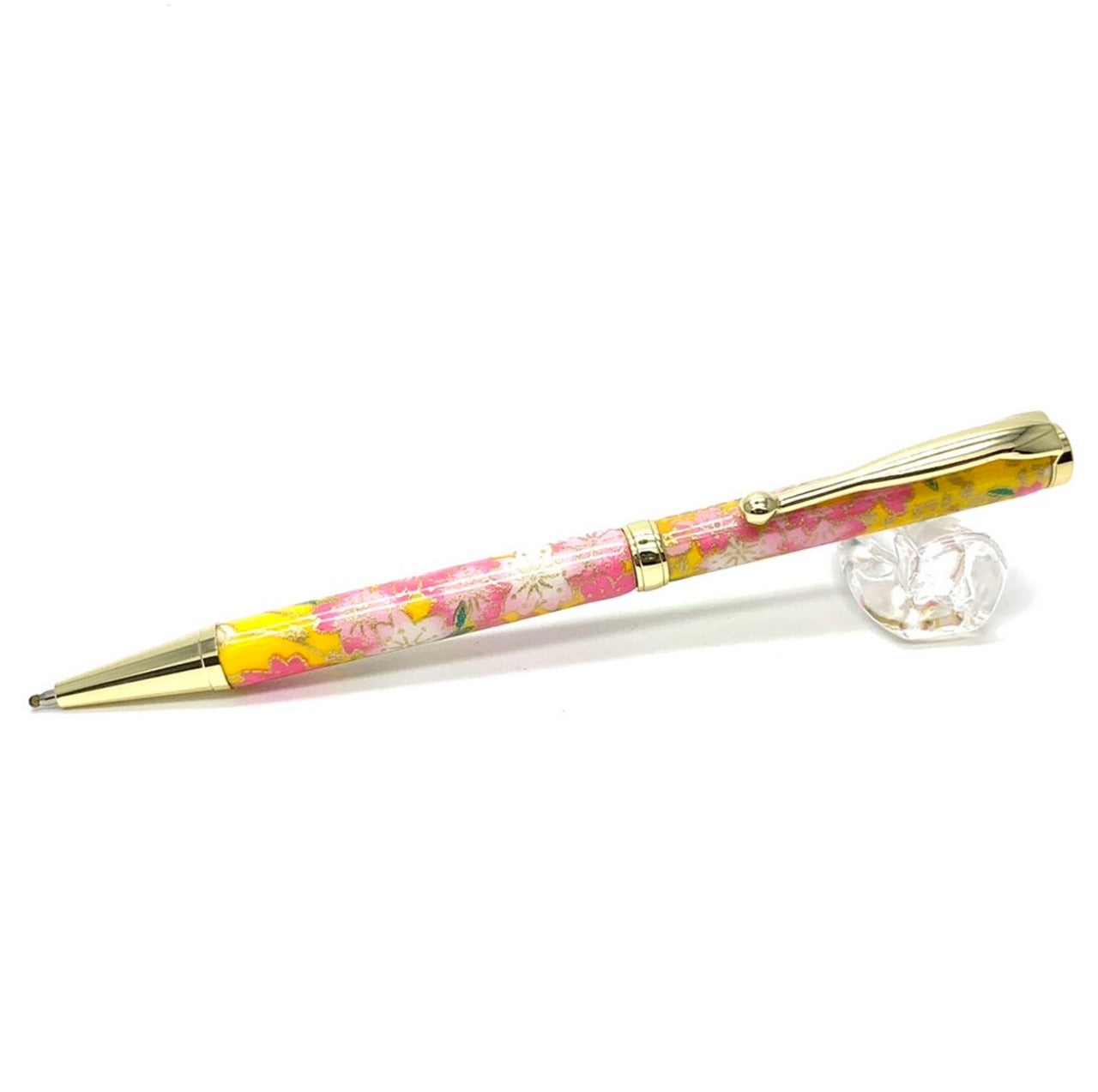 Mino Washi ballpoint pen, cherry and rape blossoms/yellow TM-2305 CROSS type