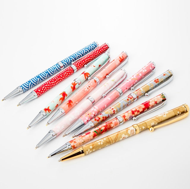 美濃和紙 ボールPen 金箔格子 /金色 PMW1555 gd CROSS type