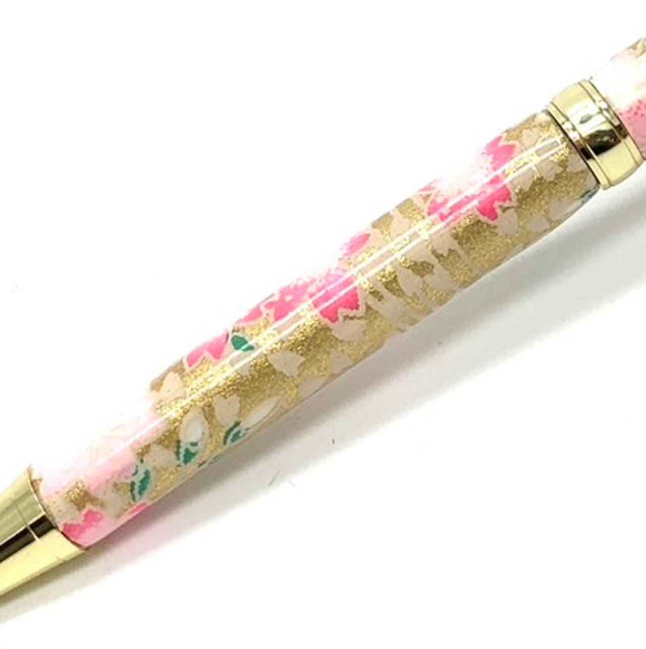 美濃和紙 ボールPen 金箔桃桜/桃金 TM-2302 CROSS type