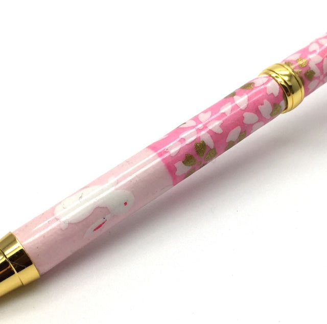 美濃和紙 ボールPen うさぎ市松 /桃色 TM-1600 pk CROSS type