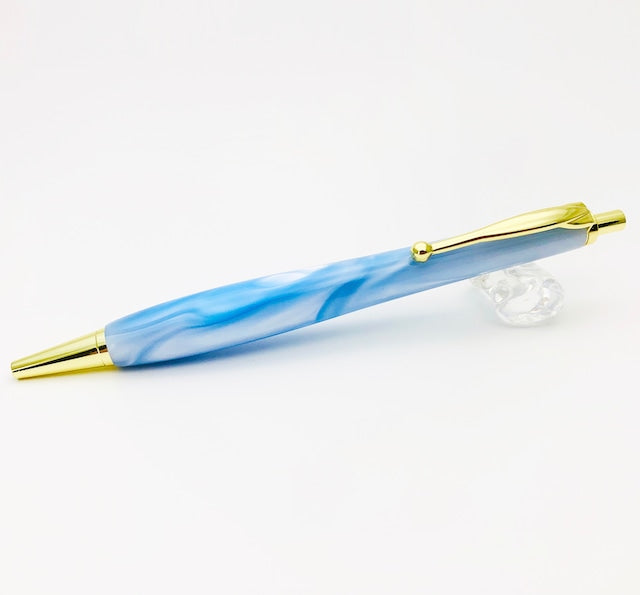 Shape Pen 絶妙なバランス形状の アクリルボールペン0.5mm /ブルー TAB2011
