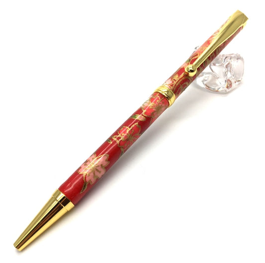美濃和紙 ボールPen しだれ桜 /赤色 TM-1602 re CROSS type