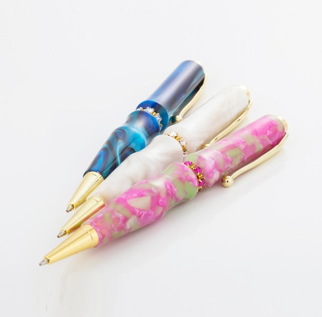 Jewel-like ballpoint pen Swarovski RingTop Acrylic /White TAS1701 CROSS type