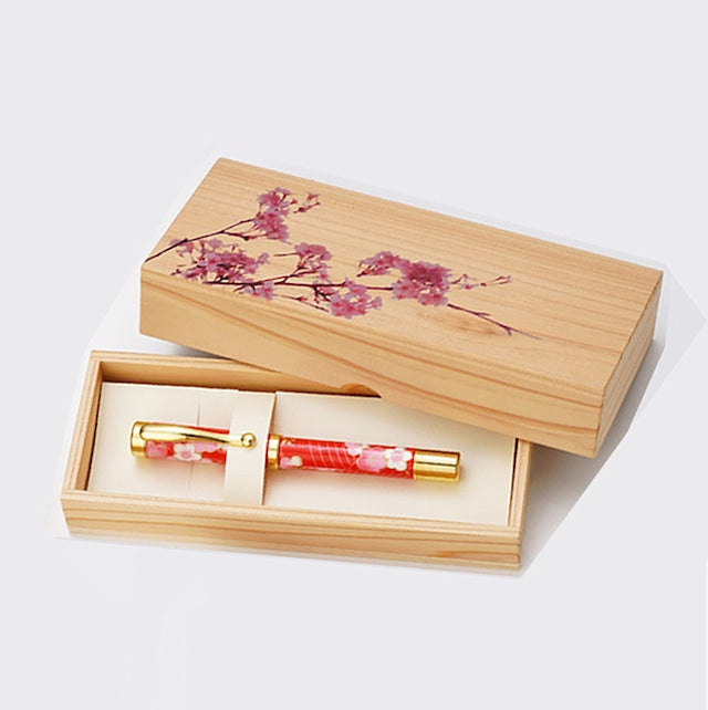 「長良すぎ」木箱ペンケース・桜(さくら)MP-201