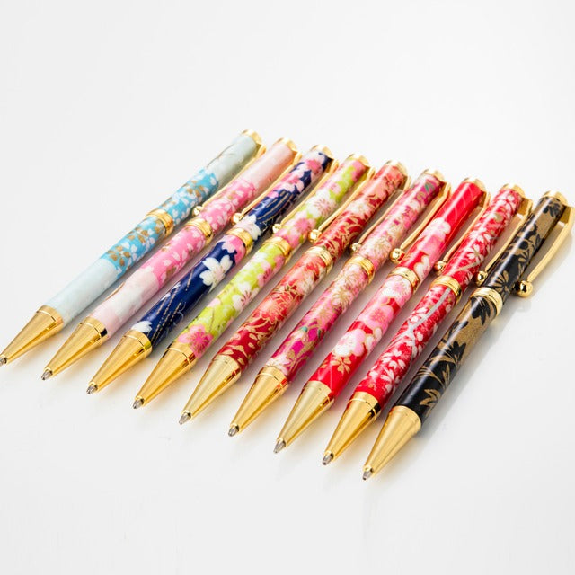 美濃和紙 ボールPen 桜と麻の葉 /朱赤 TM-1604 dre CROSS type