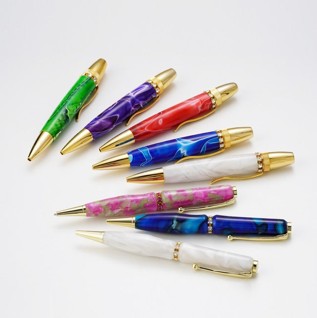 宝石のようなボールペン スワロRingTop Acrylic /Purple TAS1700 PARKER type