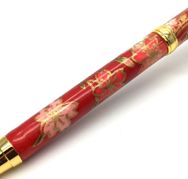 美濃和紙 ボールPen しだれ桜 /赤色 TM-1602 re CROSS type