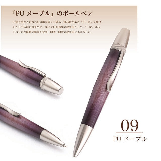 Air Brush Wood Pen ギター塗装 カーリーメイプル /Purple TGT1611 PARKER type