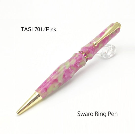Jewel-like ballpoint pen Swarovski RingTop Acrylic /Pink TAS1701 CROSS type