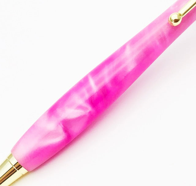 Shape Pen Acrylic ballpoint pen with exquisite balance shape 0.5mm / Pink TAB2011