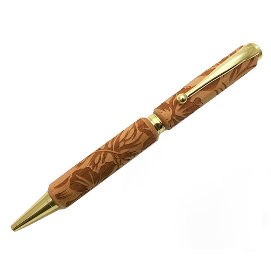 Carving Wood Pen レーザー加工 Tropical チェリーウッド TWA1801