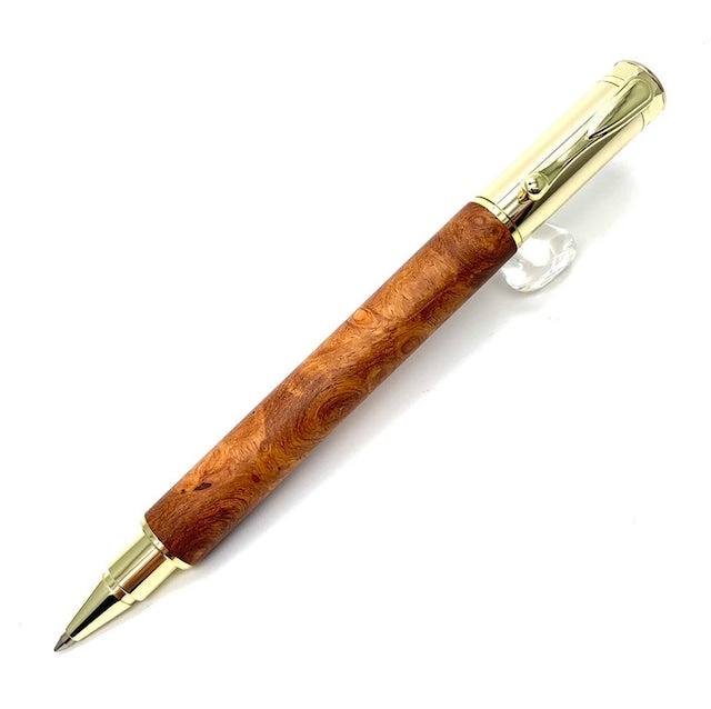 Rare wood rollerball Pen Karin Kobumoku/Karin TWB2301 Magnet Cap type