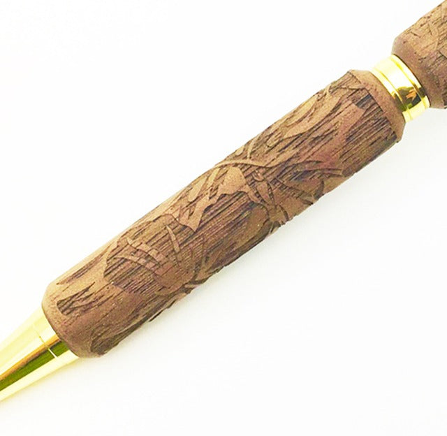 Carving Wood Pen レーザー加工 Tropical ウォルナット TWA1801