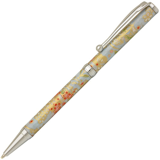 Mino Washi Ball Pen Gold Leaf Plum/Light Blue PMW1554 sq