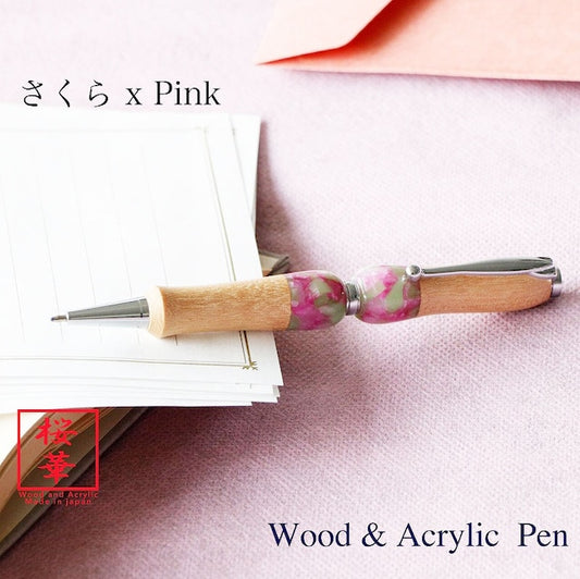 Acrylic&amp;Wood Cherry Blossom Sakura xPK TWD1603 CROSS type
