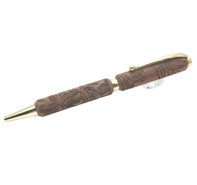 Carving Wood Pen レーザー加工 Tropical ウォルナット TWA1801