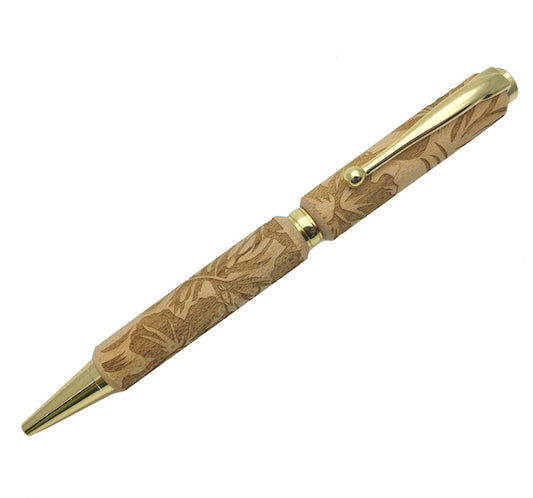 Carving Wood Pen レーザー加工 Tropical メイプルウッド TWA1801