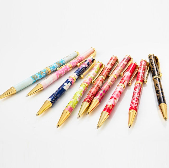 Mino Washi Ball Pen Weeping Cherry Blossom/Red TM-1602 re CROSS type