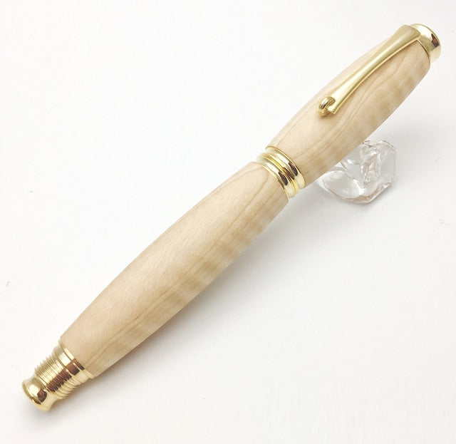 Fountain pen made from high-quality wood Tochigi Chijimi Moku / Tochi TWM18302 with converter